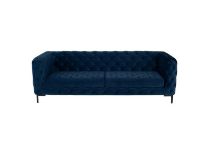 Stylish Blue Chesterfield 3-Seater Living room luxury couch