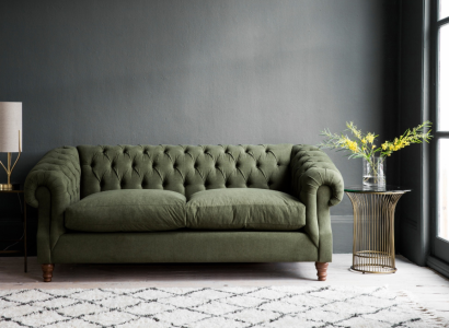 Green Upholstery Chesterfield three seater designer luxury 3 seater couch