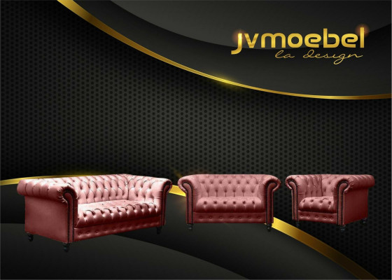 Living room Chesterfield Design Sofa set Furniture Couch 321 Seater Couches Sofas