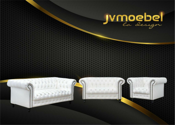 Living room Chesterfield Design Sofa set Furniture Couch 321 Seater Couches Sofas