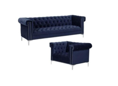Blue e chesterfield Sofa set couch royal Blue couchen sofa set Sets new