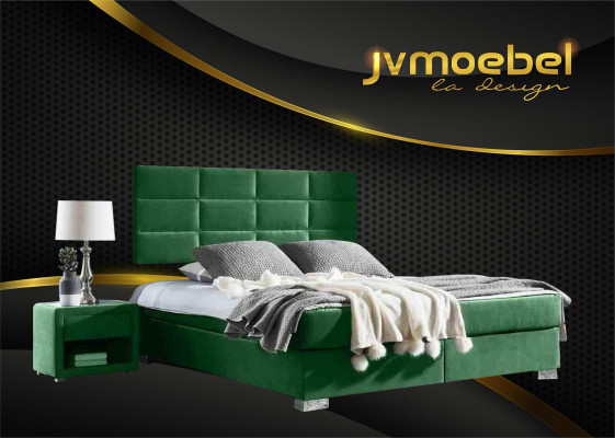 Boxspring Bedroom Luxury Bed Beds Double Furniture Fabric 140 160 180 x 200cm