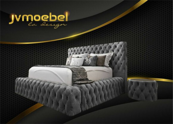 Bed Textile Bedroom Furniture Luxury Modern Beds Chesterfield Boxspring new