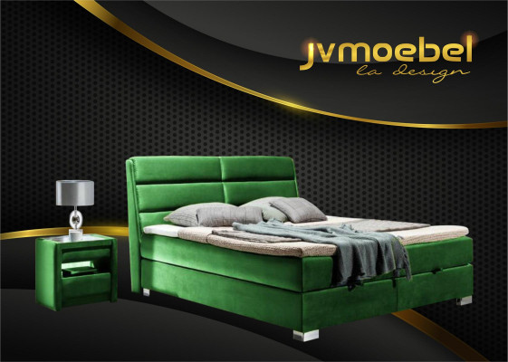 Bed 2x Bedside table 3 pcs. Bedroom Luxury Set Design Furniture Modern Beds new