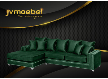 Corner sofa L-shape Textile Luxury Design Living landscape Upholstery Couch Couches Furniture