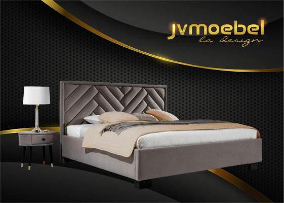 Boxspring Luxury Bed Beds Double Furniture Fabric 140 160 180 x 200cm Bedroom