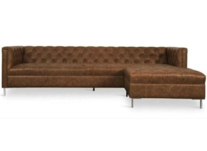 Brown Corner sofa Western style Corner suite Corner sofa Corner sofa Suite Upholstery