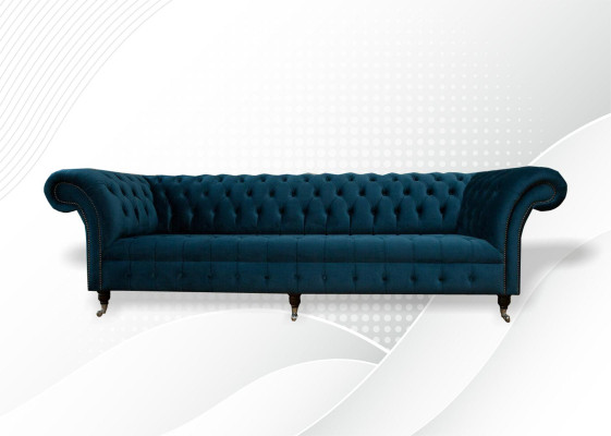 Design Sofa Chesterfield Upholstery Modern Textile Fabric Sofas 4 Seater Sleep