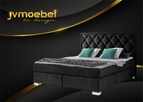 Luxury Box Spring Bed Fabric Hotel Beige Beds Bedroom Furniture Design Double