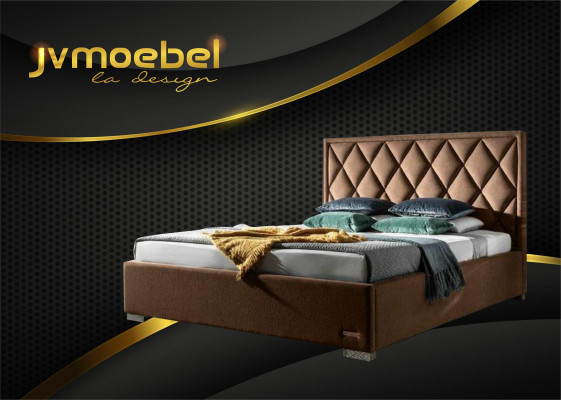 Designer Bed Textile Bedroom Design Furniture Luxury Beds Upholstery Frame new