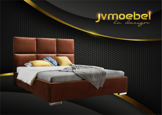 Modern Bedroom Beds Textile Bed Fabric Chesterfield 180x200 Double bed