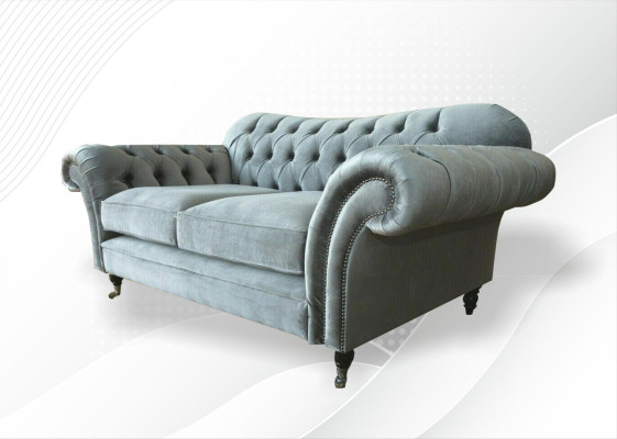 Chesterfield Textile Sofa 2 Seater Luxury Sofa Upholstery Sofas Design Fabric Sofas new