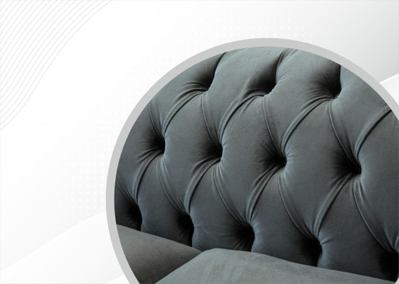 Chesterfield Textile Sofa 2 Seater Luxury Sofa Upholstery Sofas Design Fabric Sofas new