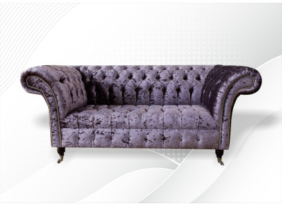Chesterfield Sofa Couch Two-seater Fabric Couches Sofas 2 Seat Upholstery Velvet