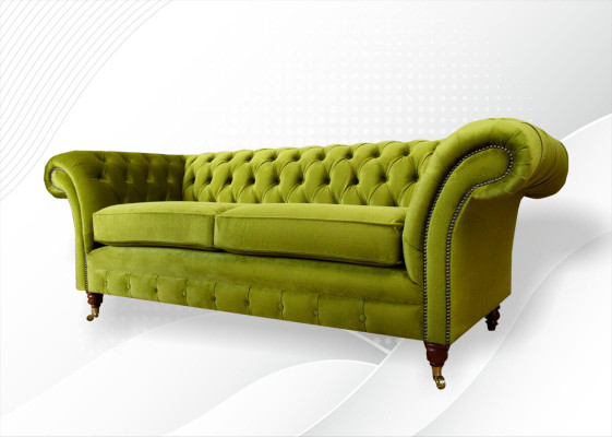 Sofa 3 Seater Living landscape Sofas Upholstery Suite Textile Fabric Three-seater new