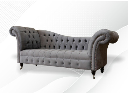 Lounge Sofa Living room Fabric Couches Chaise Lounge Chesterfield Seat Upholstery new