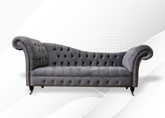 Lounge Sofa Living room Fabric Couches Chaise Lounge Chesterfield Seat Upholstery new
