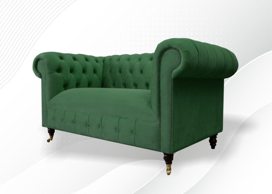Chesterfield 2 Seater Designer Sofa Couch Upholstery Sofas Couches Fabric Textile