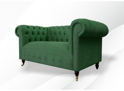 Chesterfield 2 Seater Designer Sofa Couch Upholstery Sofas Couches Fabric Textile