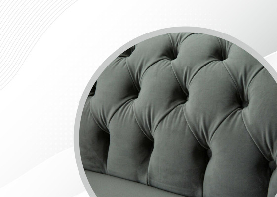 Chesterfield Sofa Couch Upholstery Sofas Classic r 2Seater Leather Fabric Textile new