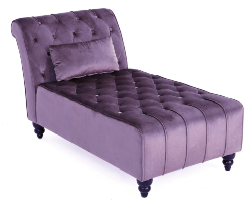 Purple Chaise Longue Chesterfield Furniture Lounger Living room Modern Design