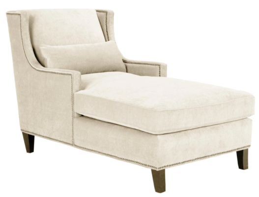 Chaise Longue Loungers Furniture Ottoman Living room Design Sofa Beige Fabric Lounger
