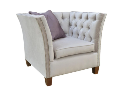 Armchair Textile Fabric Light Gray Creative Furniture new Living room Modern