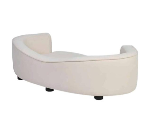 Large Dog Bed White Dog Upholstery Textile Dog Sofa Furniture Fabric Couches new