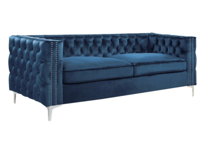 Blue e Living room velvet couch sofa Upholstery couches three-seater luxury Furniture Fabric