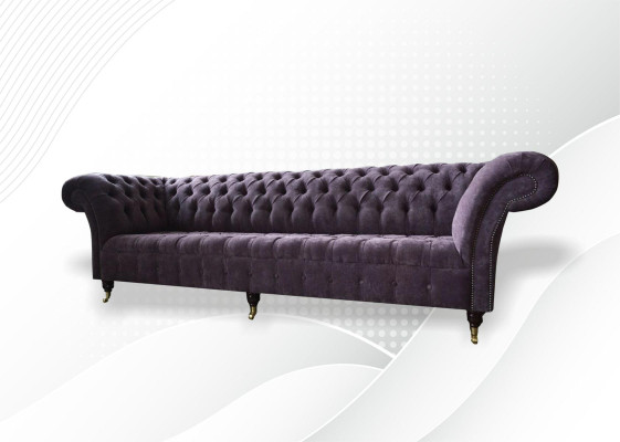 Couch Sofa 4 Seater Design Upholstery Modern Textile Fabric Chesterfield Sofas new