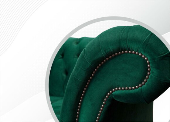 Chesterfield Green 2 Seater Couch Upholstery Sofas Couches Design Sofa Club Textile