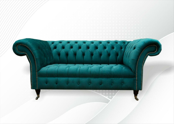 Sofa 2 Seater Chesterfield Upholstery Design Luxury Couch Sofas Lounge Club Sofas
