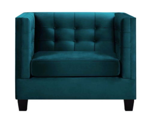 Armchair Chesterfield Textile Fabric Sea Green Creative Furniture new Living room
