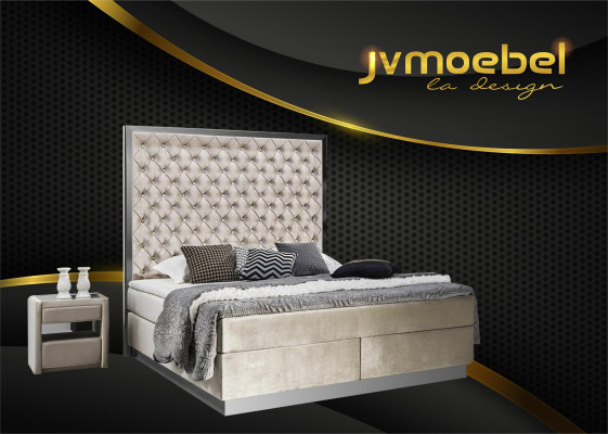 Complete's Bed Boxspring Beds Luxury Design Bedroom Furniture stainless steel