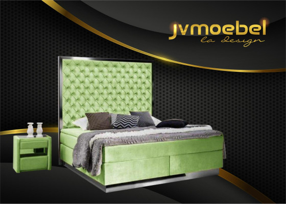 Complete's Bed Boxspring Beds Luxury Design Bedroom Furniture stainless steel