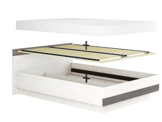 Bedroom Wooden bed Bed Beds Hotel Style Solid new 140x200cm