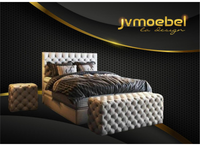 Bed 2x Bedside table 3 pcs. Bedroom Set Design Luxury Furniture Modern Beds new