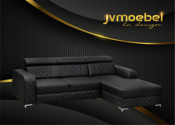 Corner sofa L-shape Leather Modern Furniture Design Living landscape Couch Velvet fabric Textile