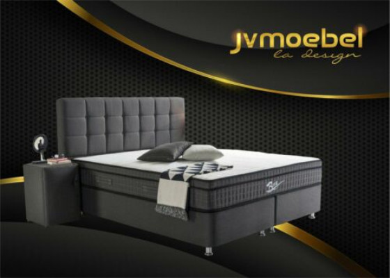 Edel Boxspring Bed 3-piece Set Bedside table Beds Furniture Luxury Bedroom