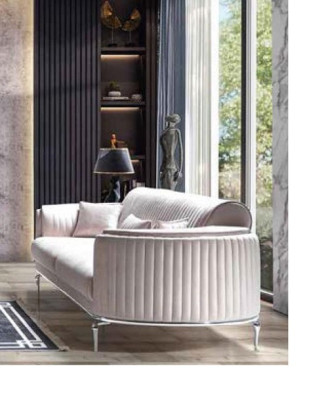 Upholstery Designer Furniture Three Seater Sofa 3 Seater Sofas Textile Luxury