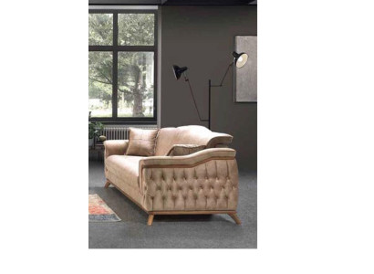 Sofa 3 Seater Couch Wood Furniture Three Seater Couches Sofas Chesterfield