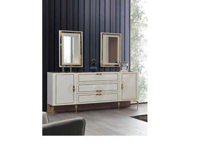 Console table Mirror Sideboard xxl Console Chest of drawers Sideboards 3 pieces