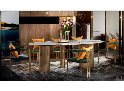 Dining table 6 Chairs Modern Design Furniture Luxury Dining room Table Chair