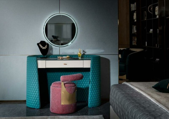 Sleeping set Console table Stool Bedside table Bed Bedroom Furniture