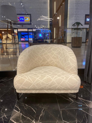 Modern armchair living room furniture textile furniture single seater stylish luxury