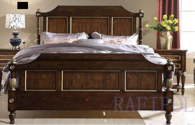 Designer Bed Classic Wood Hotel Beds Double Sleep Room Luxury 180x200 new