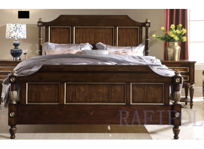 Designer Bed Classic Wood Hotel Beds Double Sleep Room Luxury 180x200 new