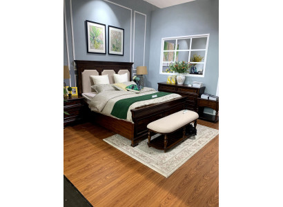 Design Double bed Leather Bed Beds Bed Wood Upholstery Bedroom Marriage 180x200