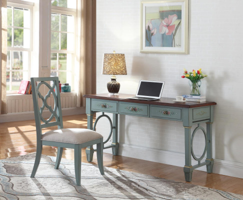 Desk Office Furnishings Wood Shelves Office desk Dining table Table Chair 2pcs