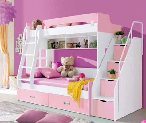 Youth bed Beds Rosa Childrens bed Double bunk bed bunk bed Wood Furniture Wood new